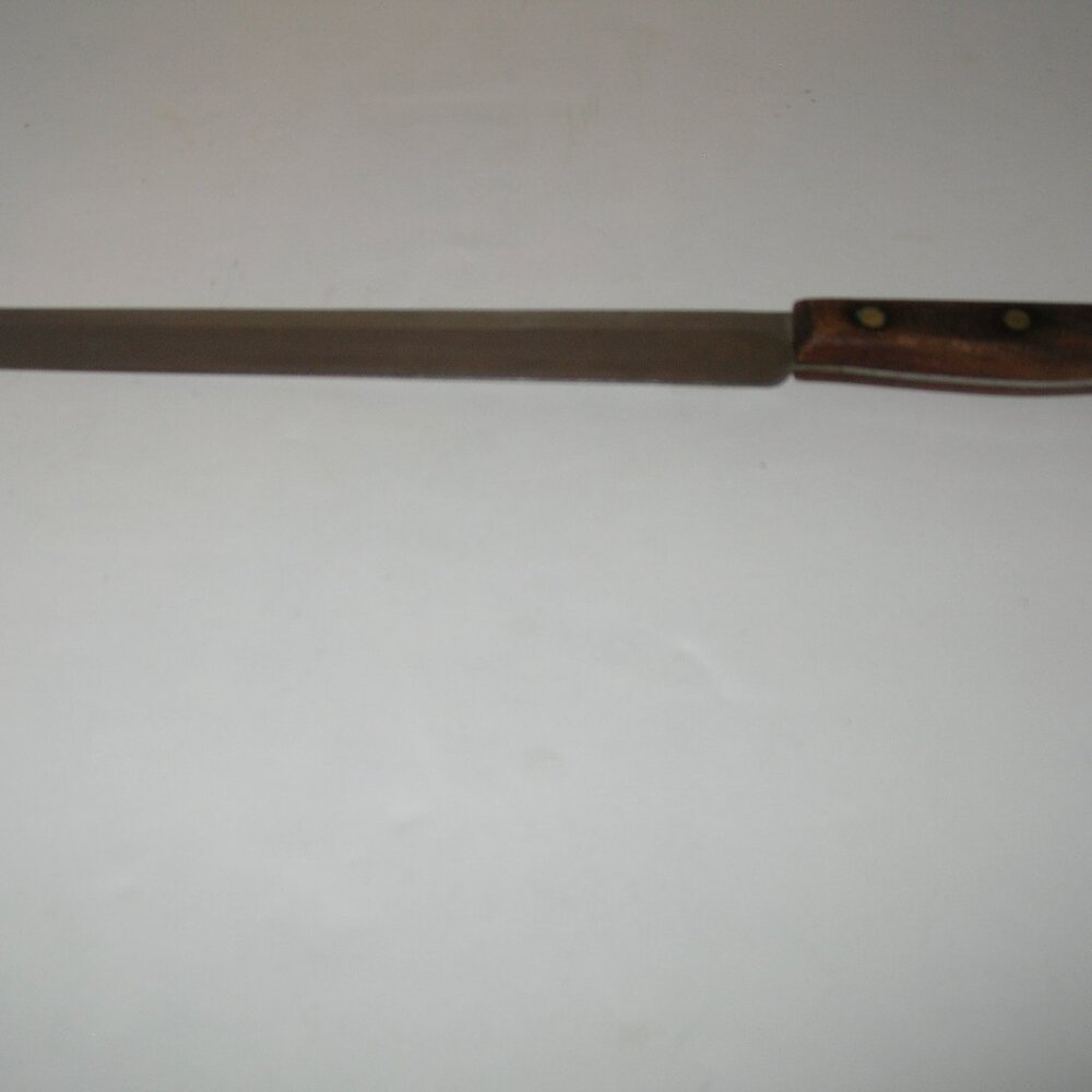 Vintage CHICAGO CUTLERY 10" SLICING Meat Bread KNIFE BR10S Wood Handle Nice i - Picture 5 of 5